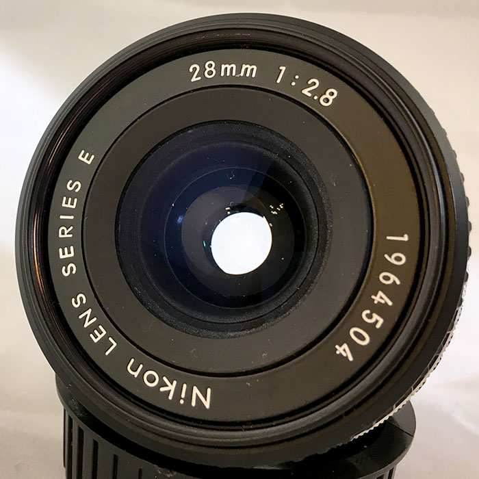 Nikon Series E 28/2.8 from the front